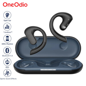 Oneodio OpenRock S Air Conduction Bluetooth 5.3 Earphones Open Ear Wireless Headphones Sports Earbuds TWS With 4 AI Mics 60H.